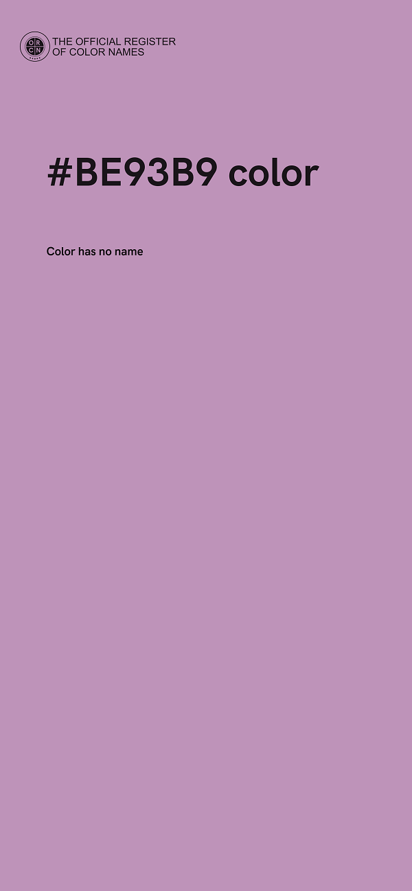#BE93B9 color image