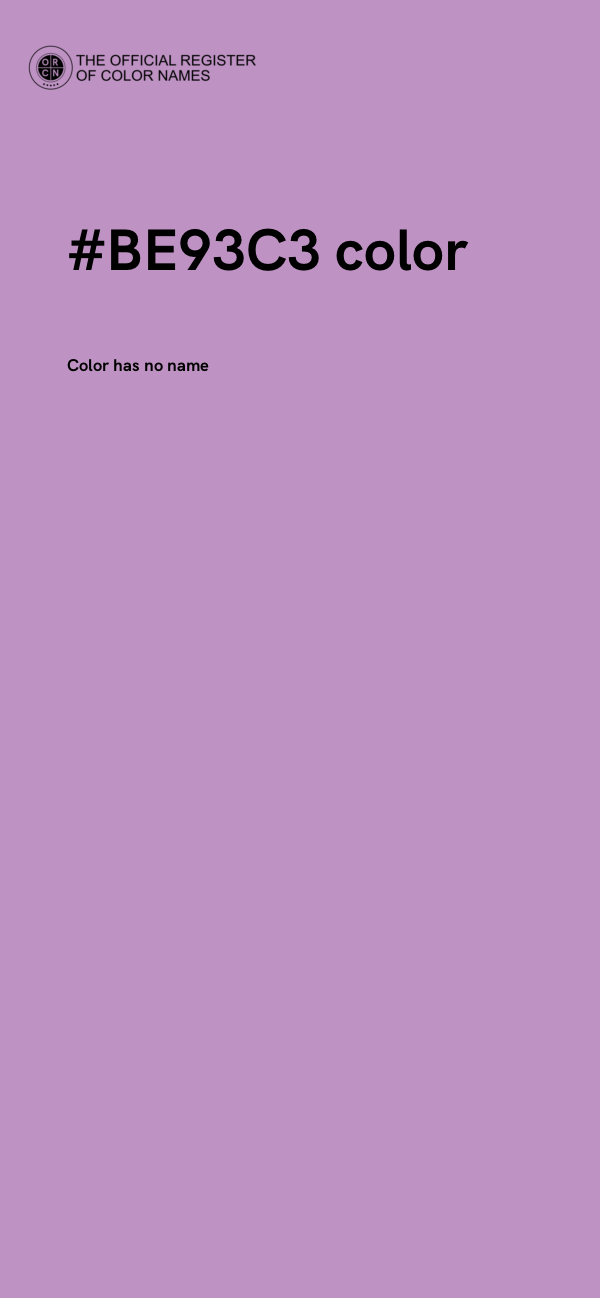 #BE93C3 color image