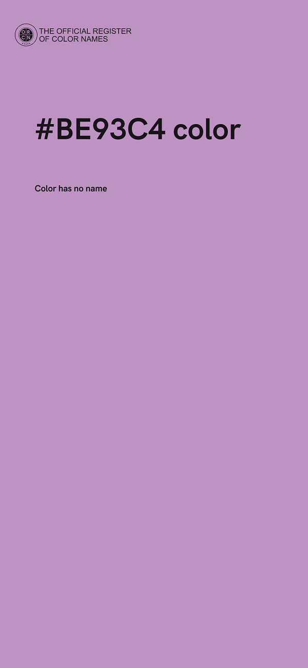 #BE93C4 color image
