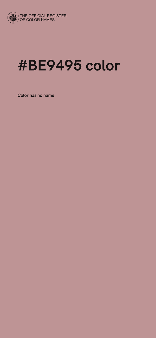 #BE9495 color image
