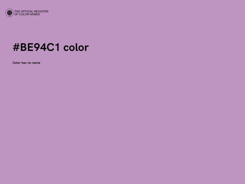 #BE94C1 color image
