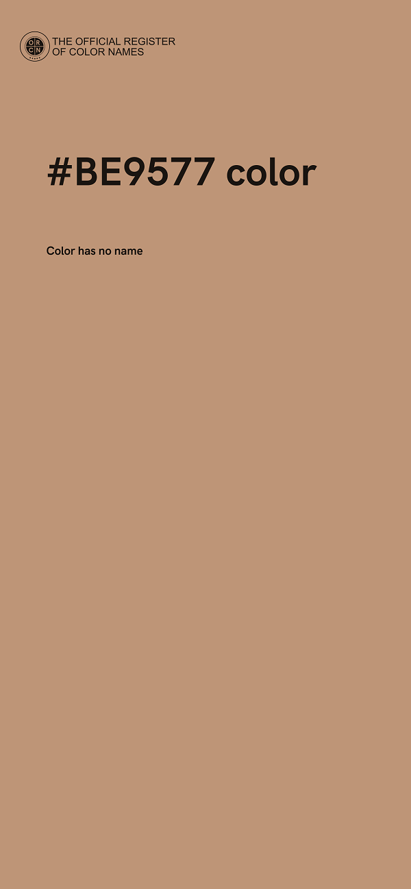 #BE9577 color image