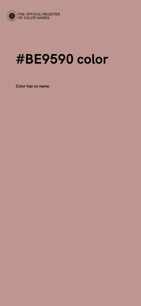 #BE9590 color image