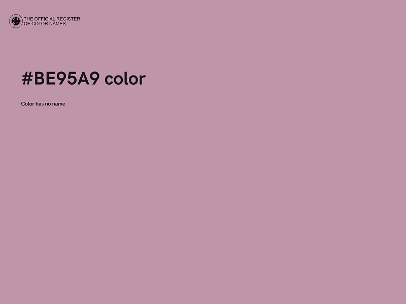 #BE95A9 color image