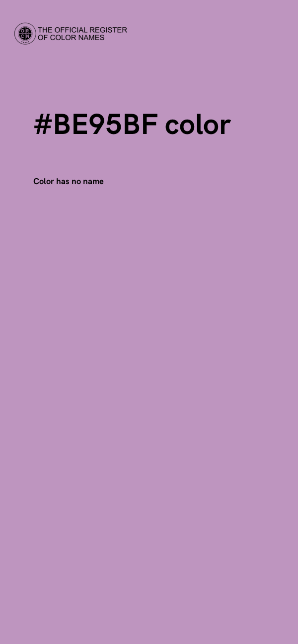 #BE95BF color image