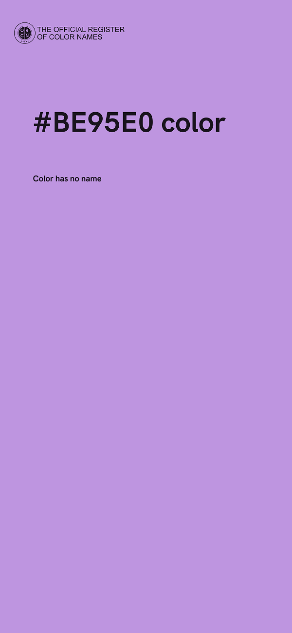 #BE95E0 color image