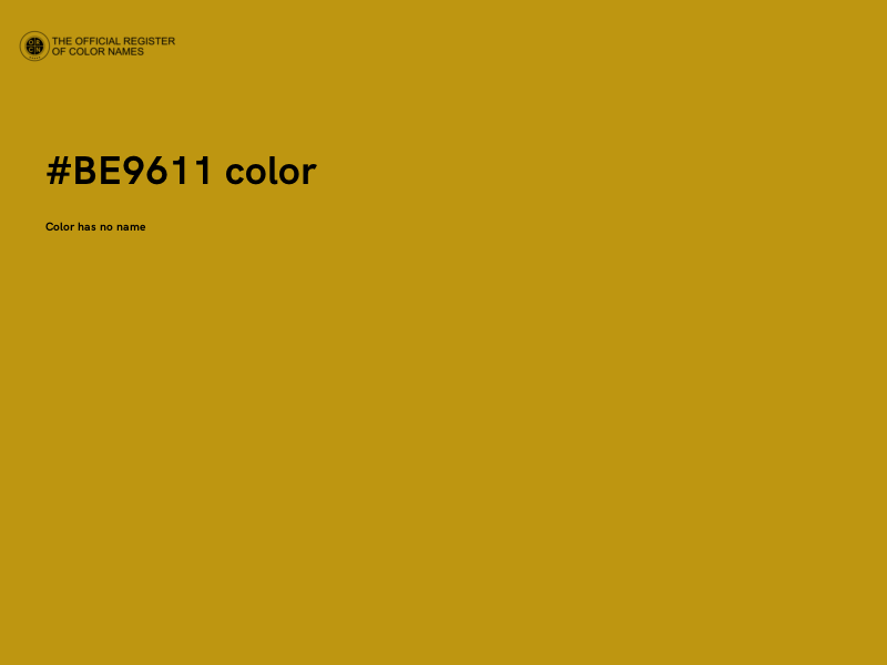 #BE9611 color image