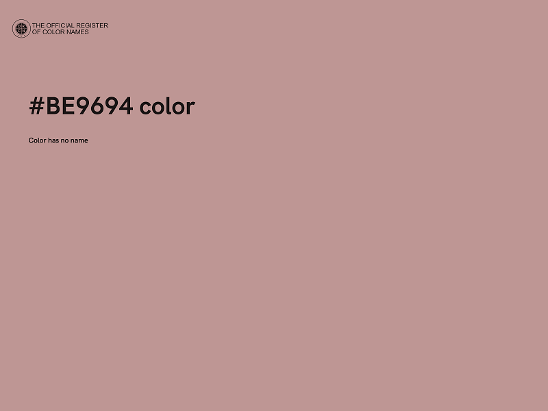 #BE9694 color image