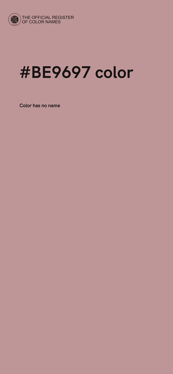#BE9697 color image