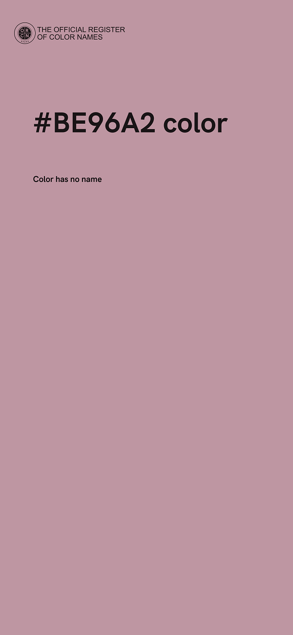 #BE96A2 color image