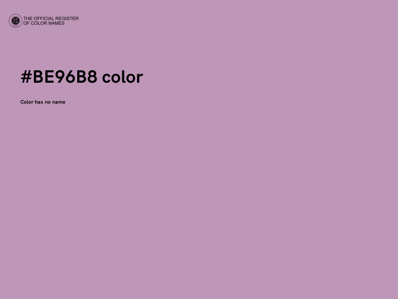 #BE96B8 color image