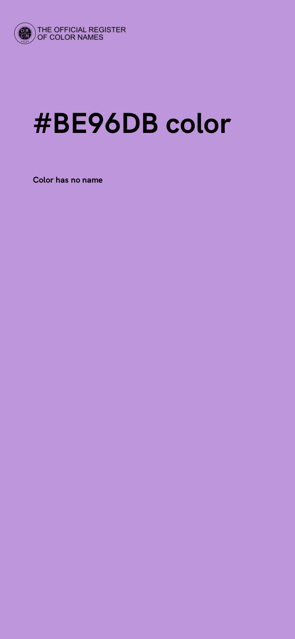 #BE96DB color image