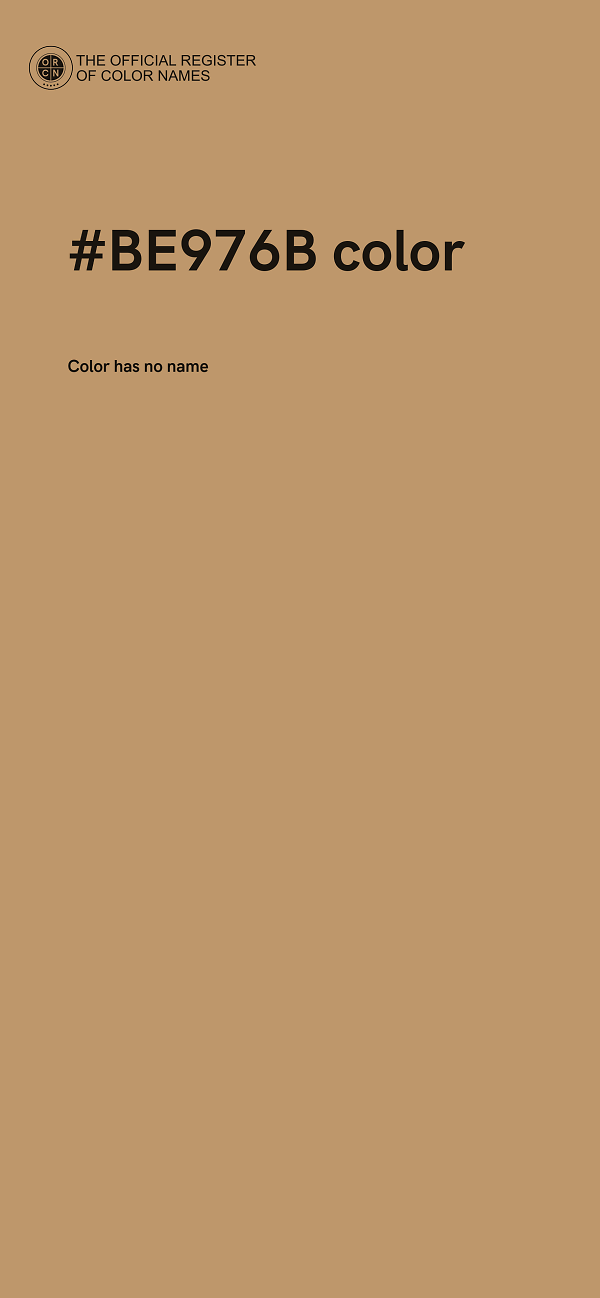 #BE976B color image