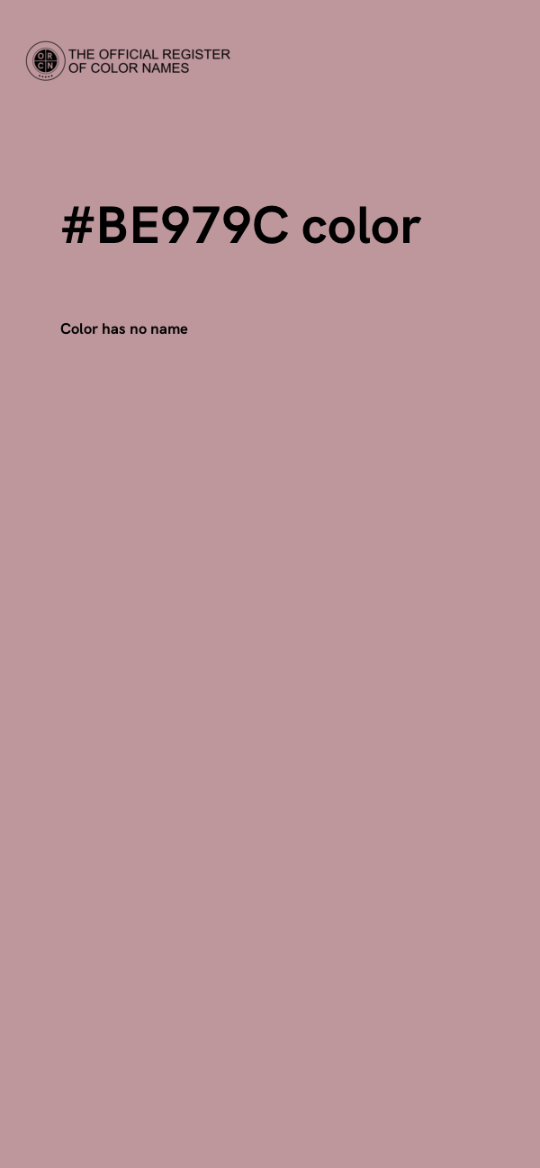 #BE979C color image