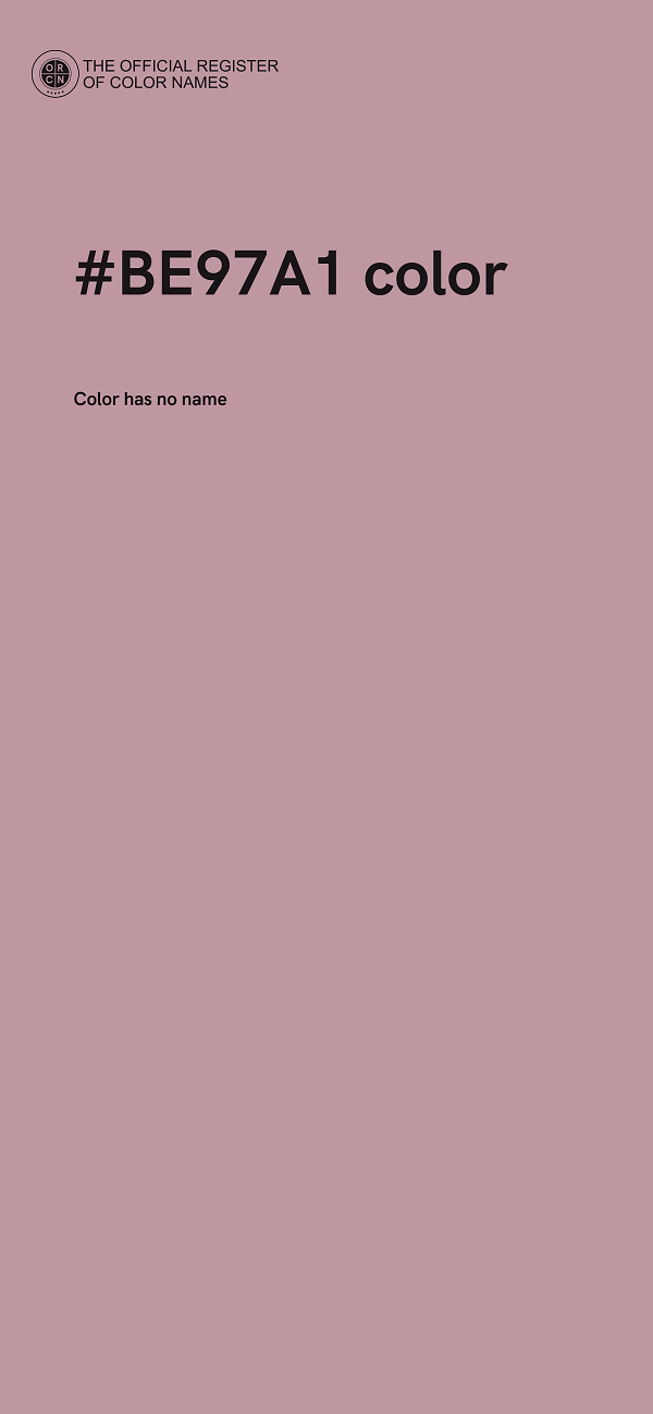 #BE97A1 color image