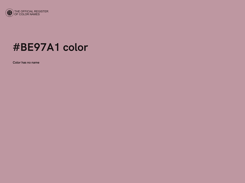 #BE97A1 color image