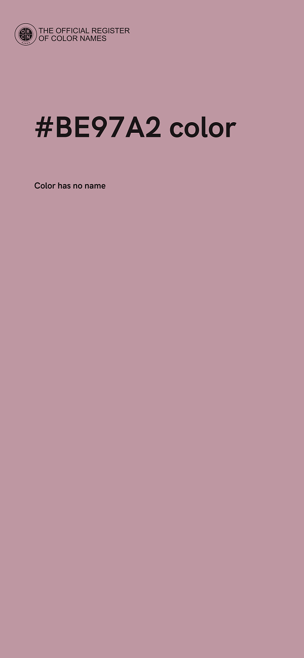 #BE97A2 color image