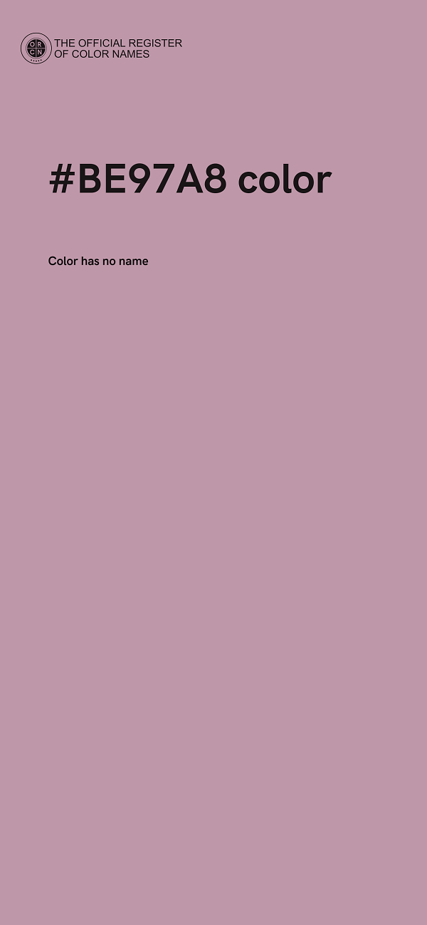 #BE97A8 color image