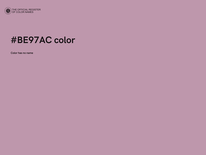 #BE97AC color image