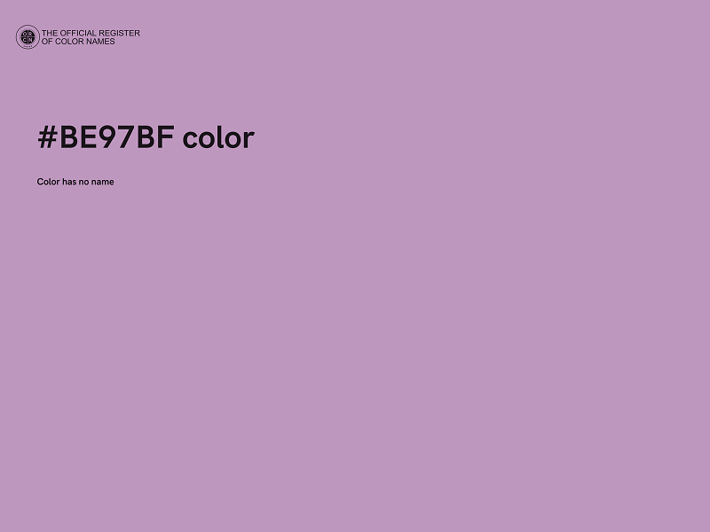 #BE97BF color image