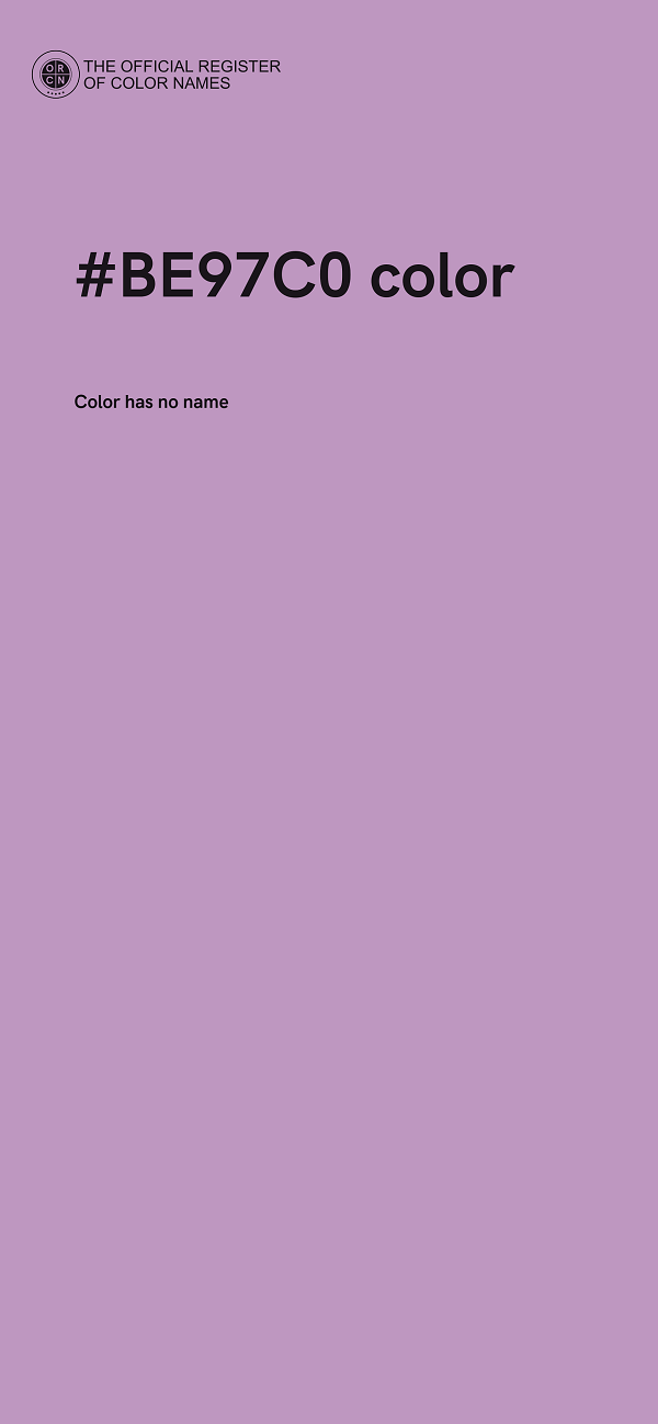 #BE97C0 color image
