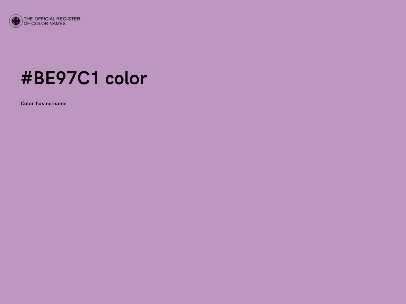#BE97C1 color image