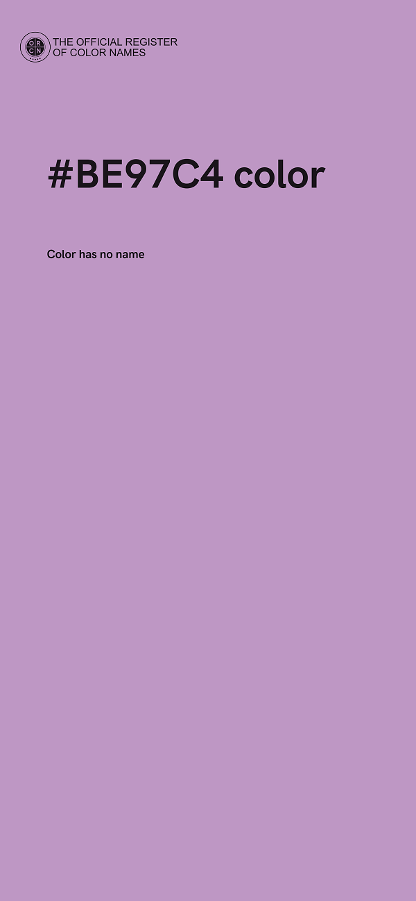 #BE97C4 color image