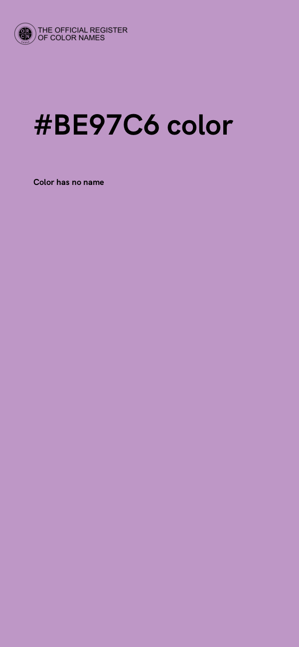 #BE97C6 color image