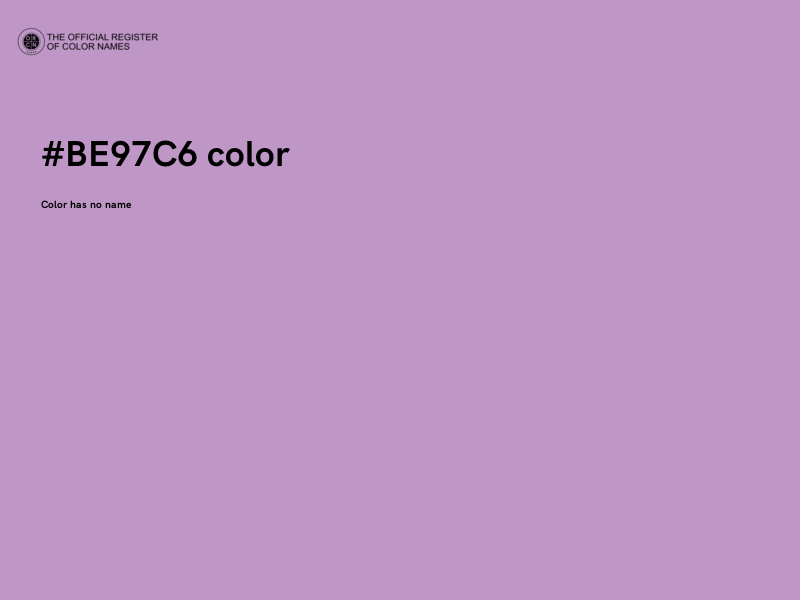 #BE97C6 color image