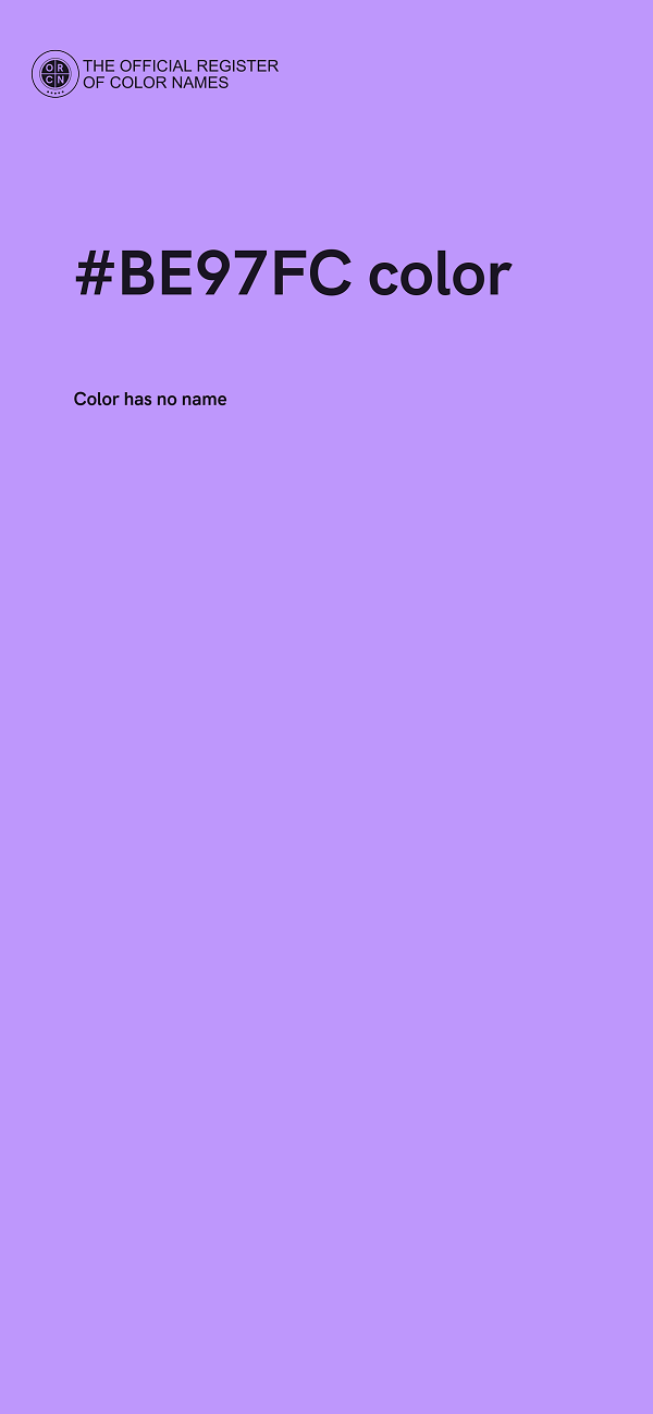 #BE97FC color image