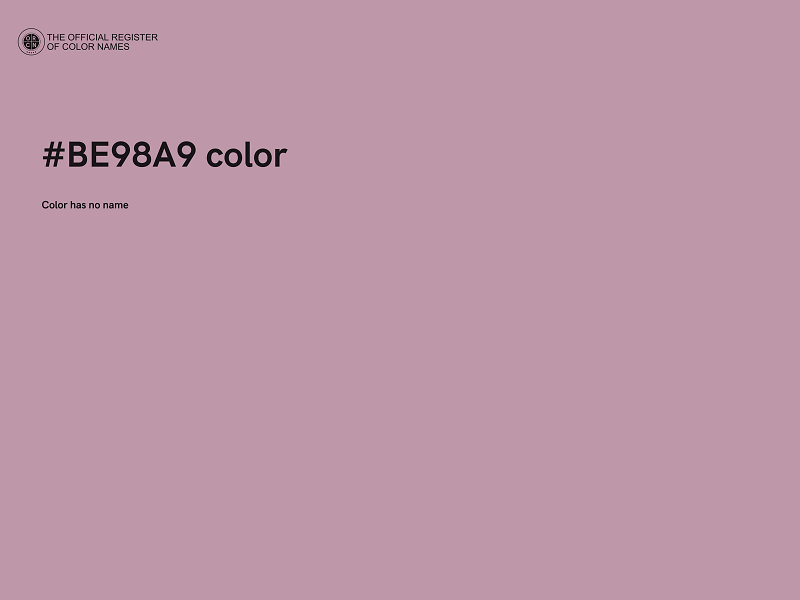 #BE98A9 color image
