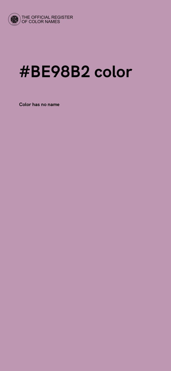 #BE98B2 color image