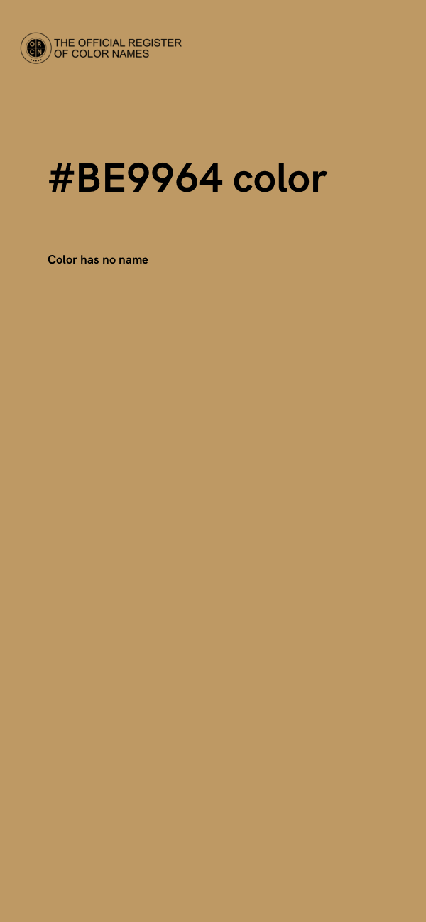 #BE9964 color image