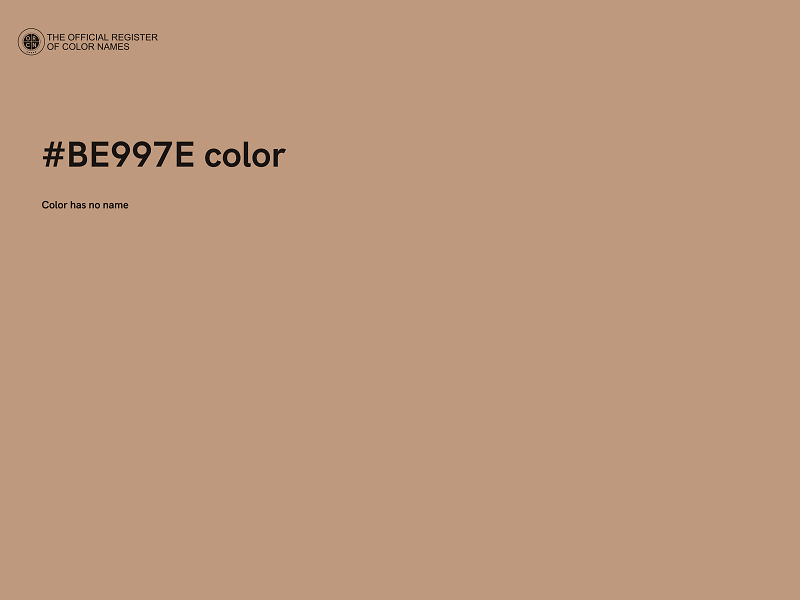 #BE997E color image