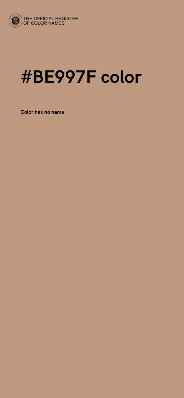 #BE997F color image