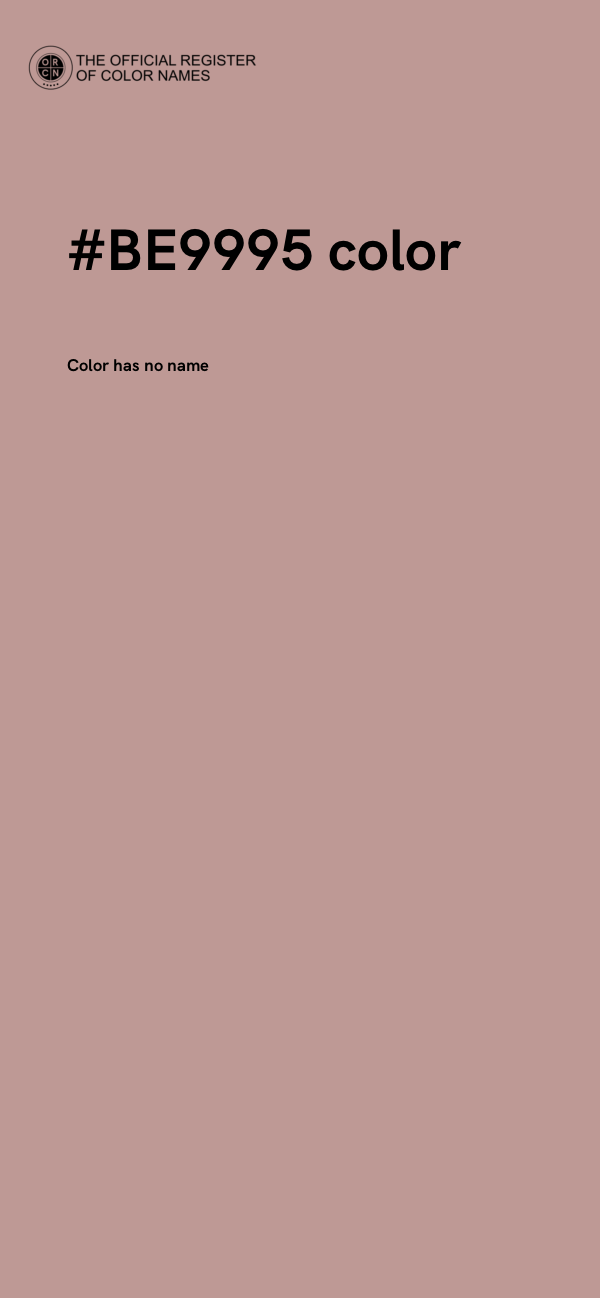 #BE9995 color image