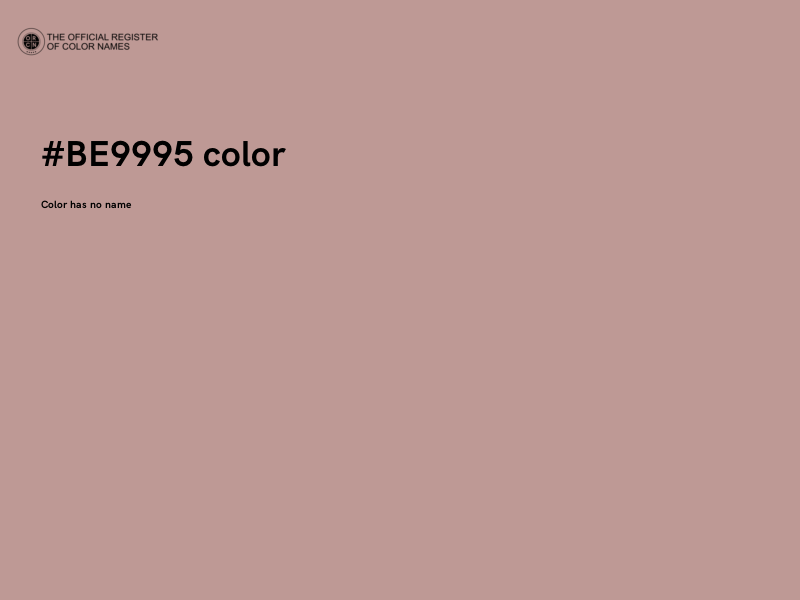 #BE9995 color image