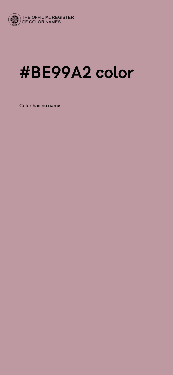 #BE99A2 color image