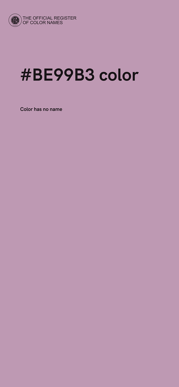 #BE99B3 color image