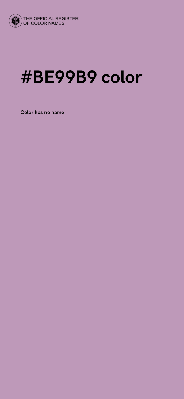 #BE99B9 color image