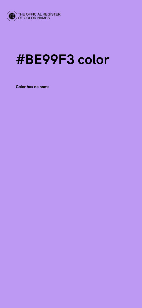 #BE99F3 color image
