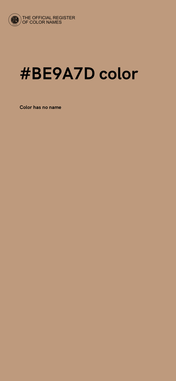 #BE9A7D color image