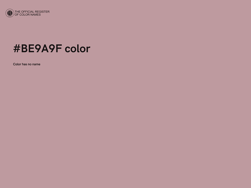 #BE9A9F color image