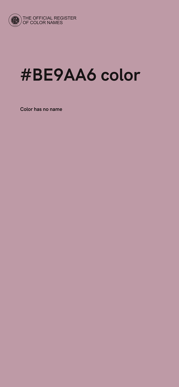 #BE9AA6 color image
