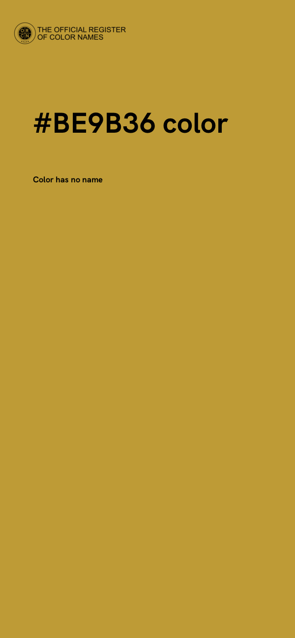 #BE9B36 color image