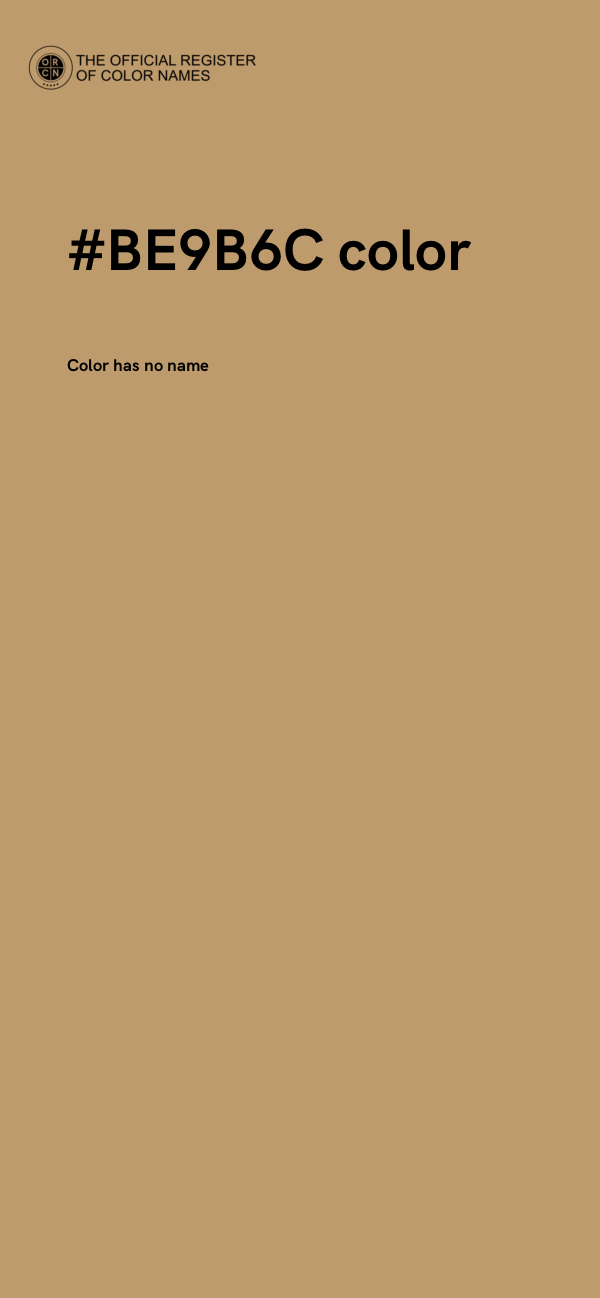 #BE9B6C color image