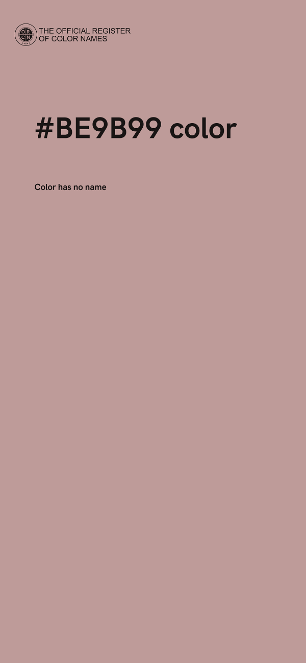 #BE9B99 color image