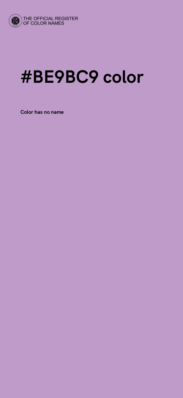 #BE9BC9 color image