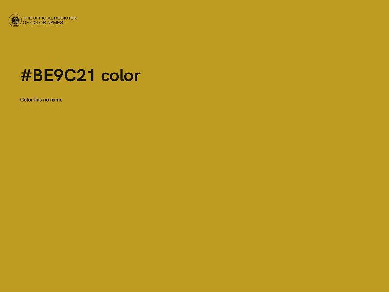 #BE9C21 color image