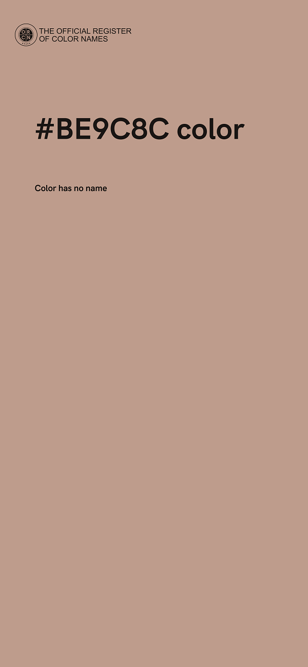 #BE9C8C color image